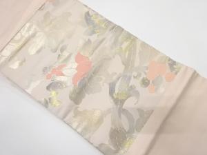 花唐草に草の実模様織り出し　名古屋帯